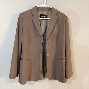 Giorgio Armani single-breasted blazer in a taupe